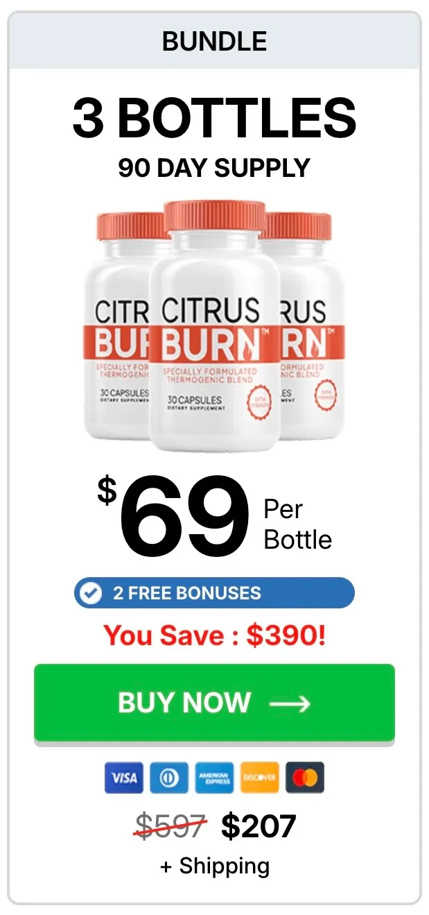 CitrusBurn 90-day popular choice pack