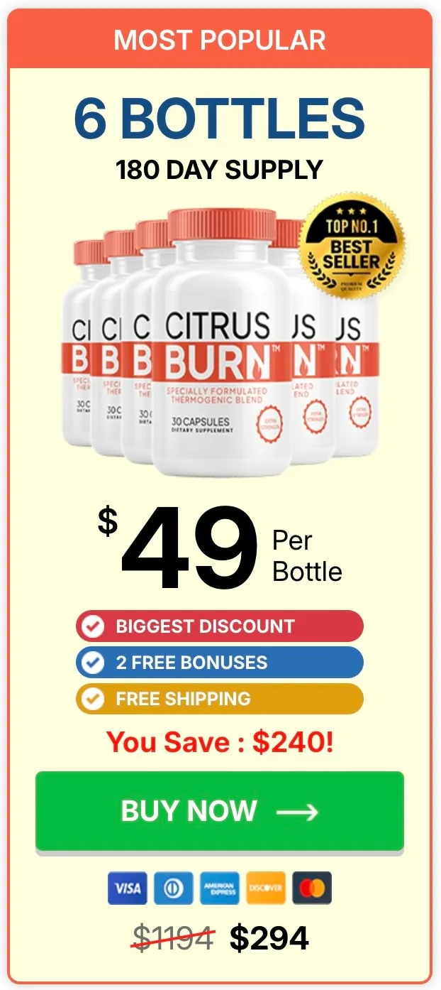 CitrusBurn 180-day best value pack